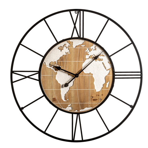 Longshore Tides Analoge Wanduhr Jupiter XXL 80 cm | Wayfair.de